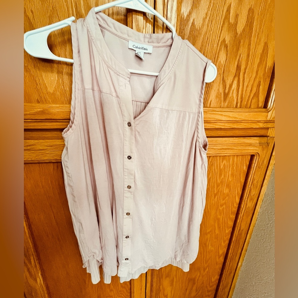 Calvin Klein Women's Sleeveless Top - Blush